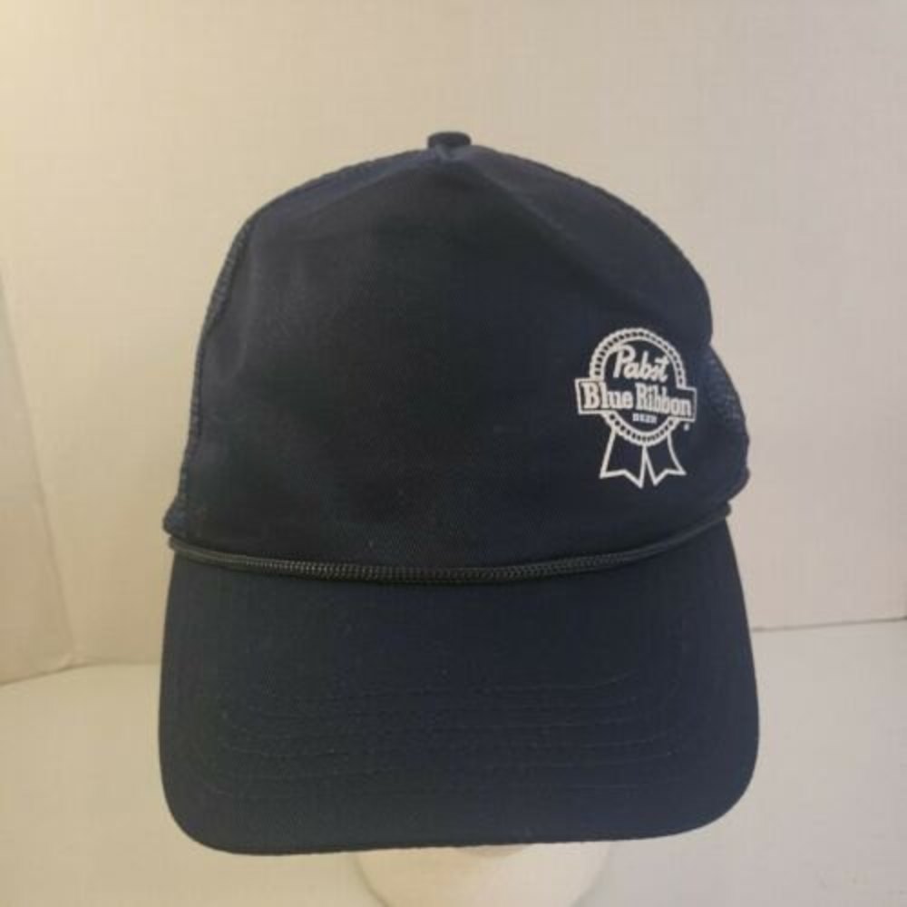 Pabst Blue Ribbon Beer Trucker Snapback Hat